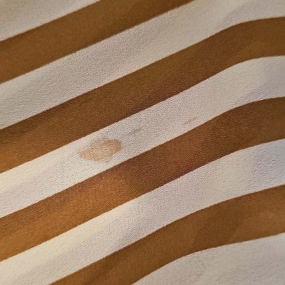 Liz Claiborne Chic, Classic Vertical Striped Button-Up Shirt, Women's Size 8 - Picture 5 of 11